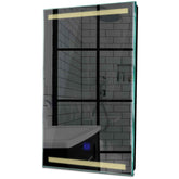 Specchio LED Verticale | Pulsante touch | Luce bianca calda - Reyze Serie Minimal Modello 8